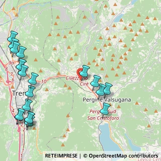 Mappa 38057 Civezzano TN, Italia (5.9835)