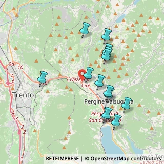 Mappa Via al Dos de la Roda, 38057 Civezzano TN, Italia (3.74)