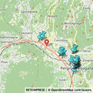 Mappa Via al Dos de la Roda, 38057 Civezzano TN, Italia (2.6135)
