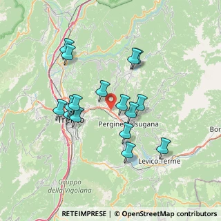Mappa Via al Dos de la Roda, 38057 Civezzano TN, Italia (6.54313)