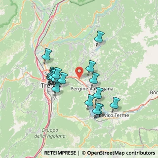 Mappa Via al Dos de la Roda, 38057 Civezzano TN, Italia (6.492)