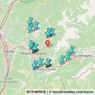 Mappa SP 135, 38057 Pergine Valsugana TN, Italia (6.928)