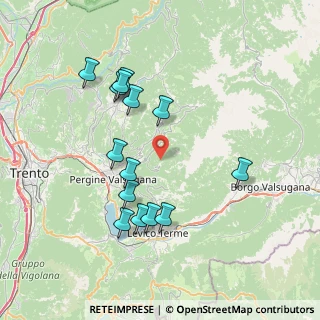 Mappa SP 135, 38057 Pergine Valsugana TN, Italia (7.335)