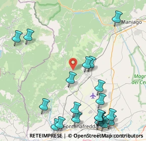 Mappa Via Monte Cavallo, 33081 Aviano PN, Italia (10.938)