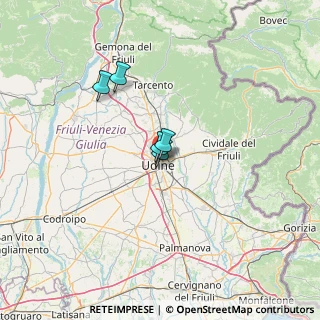 Mappa Via Planis, 33100 Udine UD, Italia (38.2575)