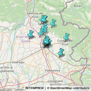 Mappa Via Planis, 33100 Udine UD, Italia (8.3315)