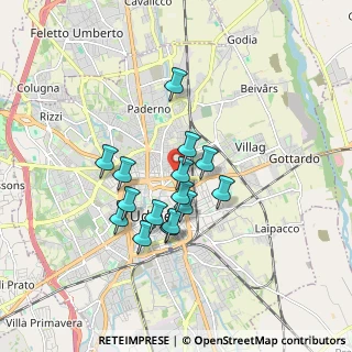Mappa Via Planis, 33100 Udine UD, Italia (1.36133)