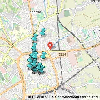 Mappa Via Planis, 33100 Udine UD, Italia (1.0245)