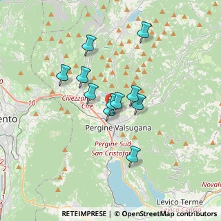 Mappa Centro Sportivo Comunale località Ponte di Vigalzano, 38057 Pergine Valsugana TN, Italia (2.63364)