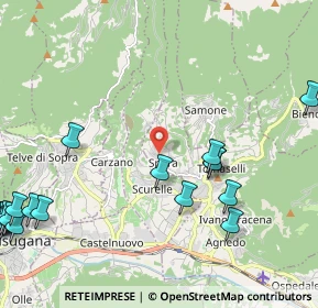 Mappa Via Canonica, 38059 Strigno TN, Italia (3.1365)
