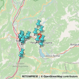 Mappa Frazione Vigalzano, 38057 Pergine Valsugana TN, Italia (6.55833)