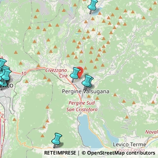 Mappa Frazione Vigalzano, 38057 Pergine Valsugana TN, Italia (7.18)
