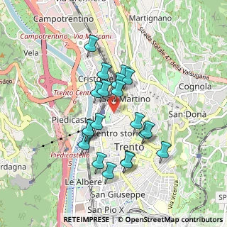 Mappa Via Antonio Gazzoletti, 38122 Trento TN, Italia (0.762)
