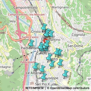 Mappa Via Antonio Gazzoletti, 38122 Trento TN, Italia (0.7605)