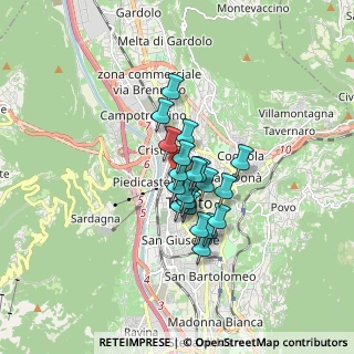 Mappa Via Antonio Gazzoletti, 38122 Trento TN, Italia (1.0465)