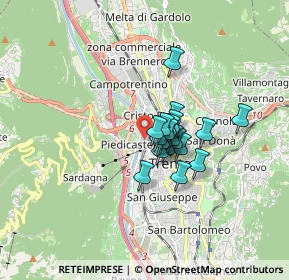 Mappa Via Cristoforo Busetti, 38121 Trento TN, Italia (0.957)