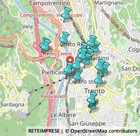 Mappa Via Cristoforo Busetti, 38121 Trento TN, Italia (0.705)