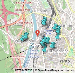 Mappa Via Cristoforo Busetti, 38121 Trento TN, Italia (0.38)