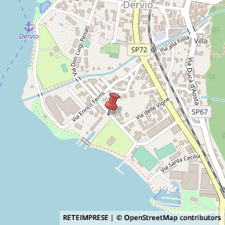 Mappa Via Guglielmo Marconi, 4, 23824 Dervio, Lecco (Lombardia)