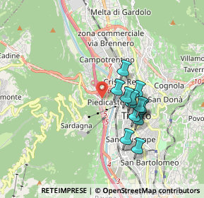 Mappa Via Brescia, 38121 Trento TN, Italia (1.40231)