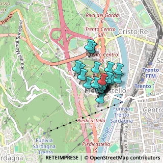 Mappa Via Brescia, 38121 Trento TN, Italia (0.27931)