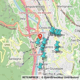 Mappa Piazza di Piedicastello, 38122 Trento TN, Italia (0.81667)