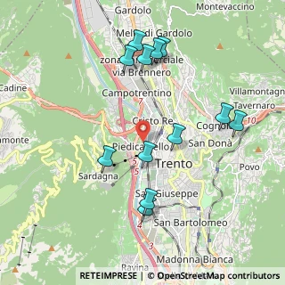 Mappa Piazza di Piedicastello, 38122 Trento TN, Italia (2.01917)