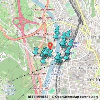 Mappa Piazza di Piedicastello, 38122 Trento TN, Italia (0.308)