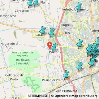 Mappa Via Nogaredo, 33035 Martignacco UD, Italia (3.166)