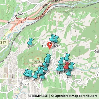 Mappa Via della Resistenza, 1, 38123 Trento TN, Italia (0.54782608695652)