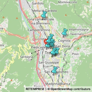 Mappa Piazza Dante Aligheri, 38122 Trento TN, Italia (1.12455)