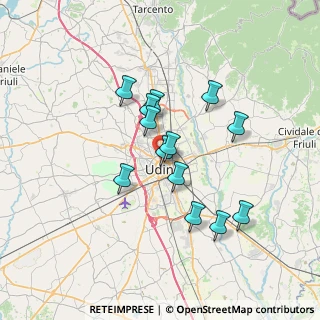 Mappa Via Ermes di Colloredo, 33100 Udine UD, Italia (5.72077)