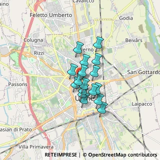 Mappa Via Ermes di Colloredo, 33100 Udine UD, Italia (1.04353)
