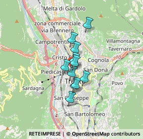 Mappa Via Francesco Petrarca, 38121 Trento TN, Italia (0.98545)