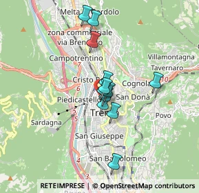 Mappa Via Francesco Petrarca, 38121 Trento TN, Italia (1.26417)