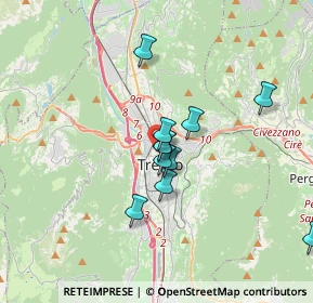 Mappa Via Francesco Petrarca, 38121 Trento TN, Italia (3.56231)