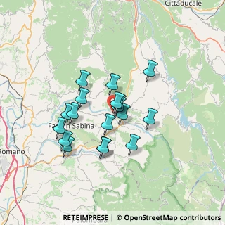 Mappa Via Vaschette, 02030 Frasso Sabino RI, Italia (5.86944)