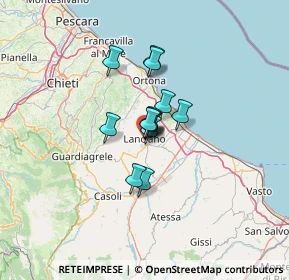 Mappa Via R. Fauro, 66034 Lanciano CH, Italia (7.28385)