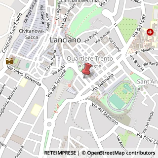 Mappa Via Fabio Filzi, 3E, 66034 Lanciano, Chieti (Abruzzo)