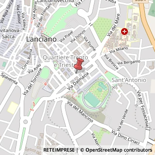 Mappa Via Luigi De Crecchio,  31, 66034 Lanciano, Chieti (Abruzzo)