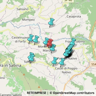 Mappa Via Porta Trionfale, 02039 Toffia RI, Italia (1.74615)