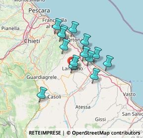 Mappa Via Mario Cotellessa, 66034 Lanciano CH, Italia (10.96571)
