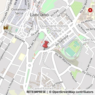 Mappa Via Luigi de Crecchio, 2, 66034 Lanciano, Chieti (Abruzzo)