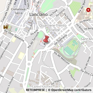 Mappa Largo Mario Bianco, 5, 66034 Lanciano, Chieti (Abruzzo)