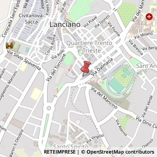 Mappa Via Luigi de Crecchio, 4, 66034 Lanciano, Chieti (Abruzzo)