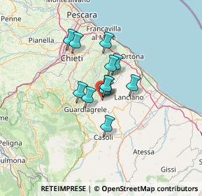 Mappa Via Pescarese, 66036 Orsogna CH, Italia (8.6375)