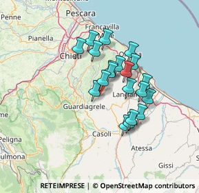 Mappa 66036 Orsogna CH, Italia (11.2805)