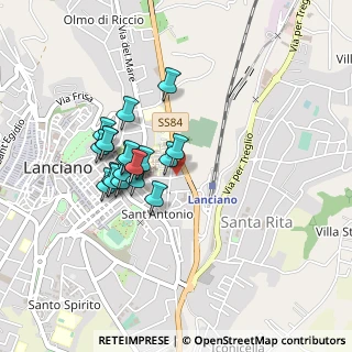 Mappa Via San, 66034 Lanciano CH, Italia (0.374)