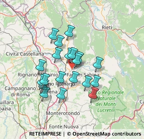 Mappa Via Colonnetta, 02034 Montopoli di Sabina RI, Italia (11.659)