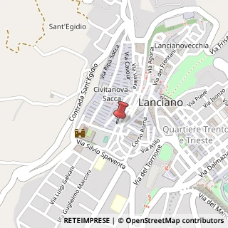 Mappa Via Umberto I,  70, 66034 Lanciano, Chieti (Abruzzo)